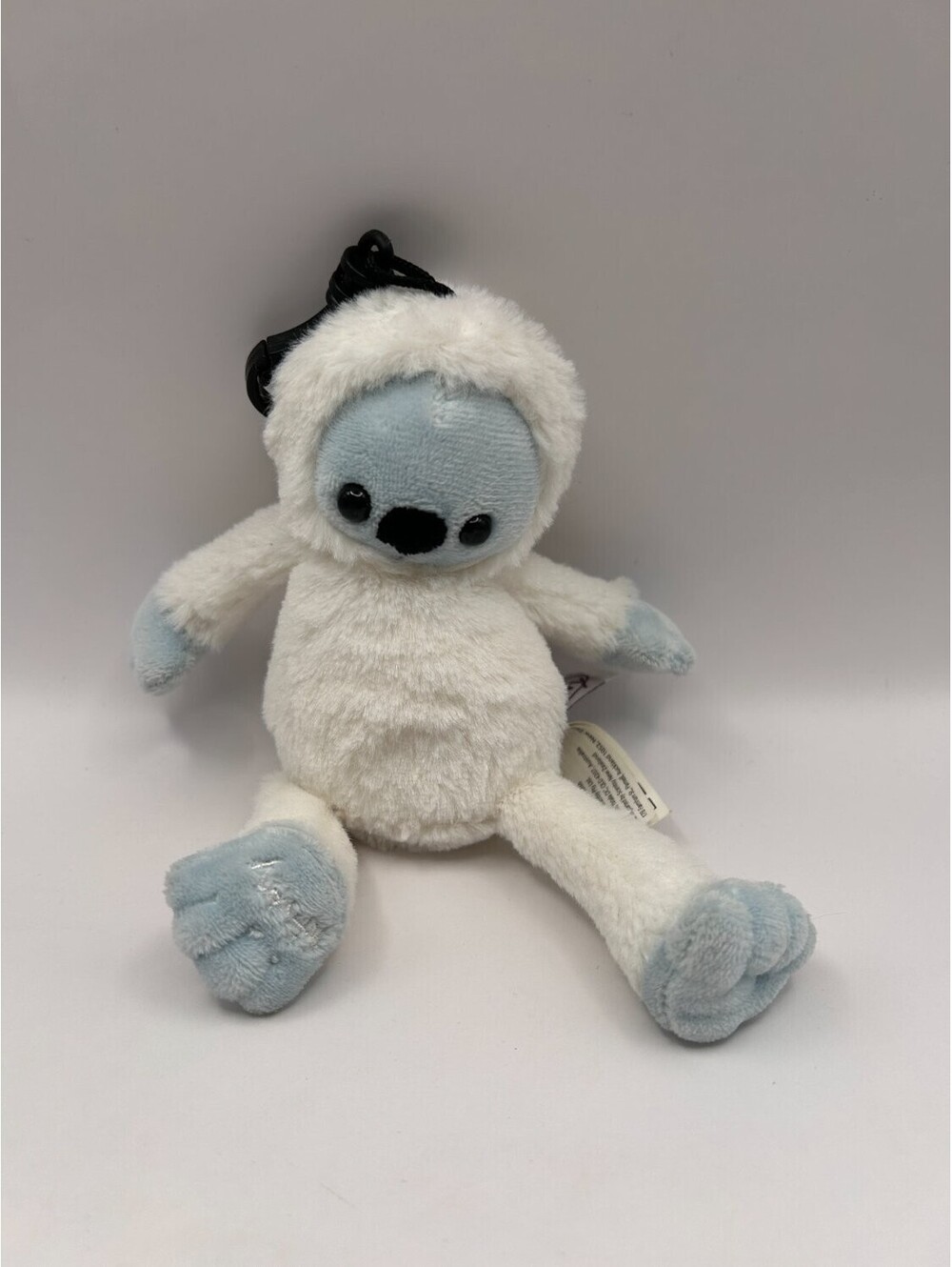 Scentsy Yeti plush backpack clip / Abominable Snowman White embroidered